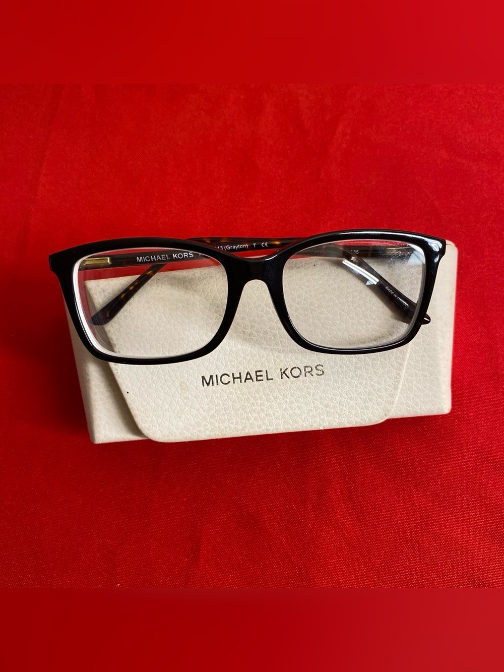 Michael Kors M8013 Black Rectangular Women's Eyeglasses